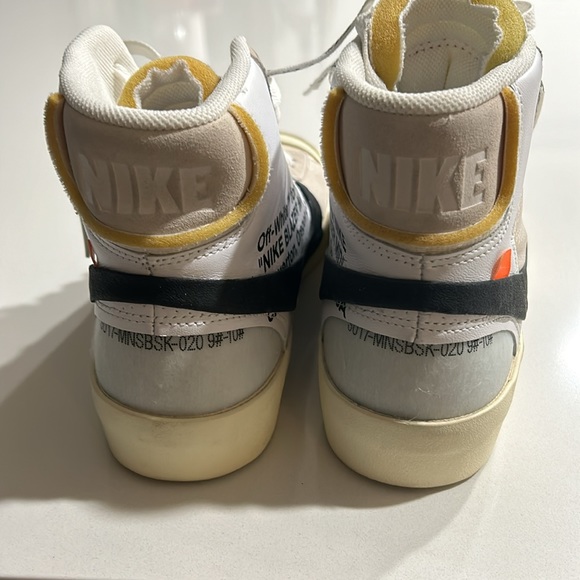 Authentic, Nike Off-White collab, The Ten, Blazer Mid, Men’s size 9. Worn once. - Picture 5 of 7